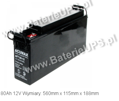 Akumulator 12V 80Ah ACUMAX AFT 80-12. 12 80 AGM.