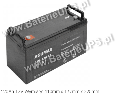 Akumulator 12V 120Ah ACUMAX AML 120-12. 12 120 AGM.