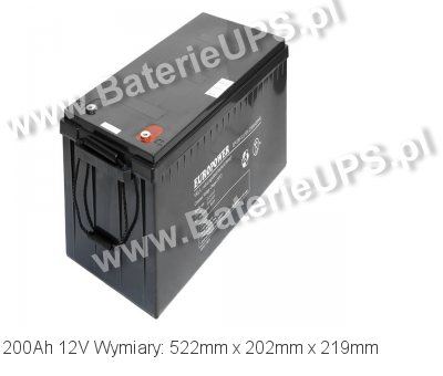 Akumulator 12V 200Ah EUROPOWER EP 200-12. 12 200 AGM.
