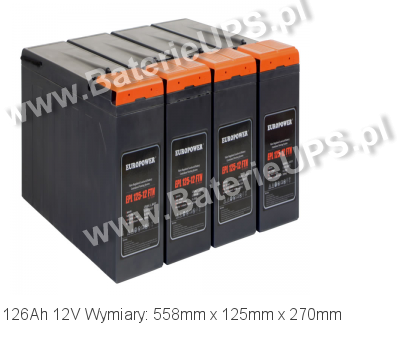 Akumulator 12V 126Ah EUROPOWER EPL125-12 FTN. 0 12 AGM.