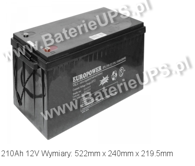 Akumulator 12V 210Ah EUROPOWER EPL 210-12. 12 210 AGM.