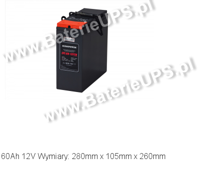 Akumulator 12V 60Ah EUROPOWER EPL 60-12 FTN. 12 60 AGM.