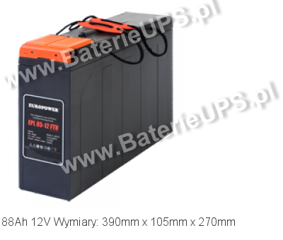 Akumulator 12V 88Ah EUROPOWER EPL 85-12 FTN. 12 85 AGM.